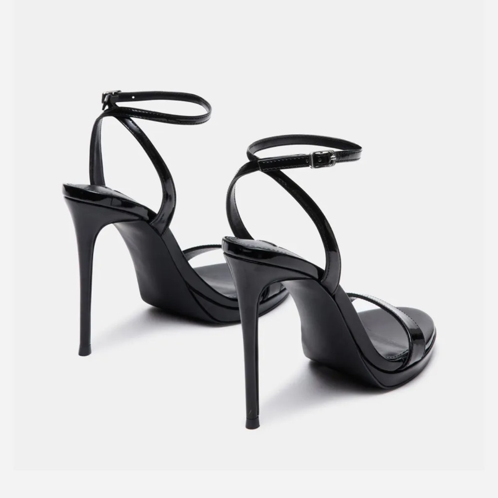 Steve Madden Wafer Black Patent Heels - Picture 3 of 3
